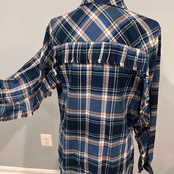 Long navy long sleeve stripped blouse💙 - Picture 10 of 15
